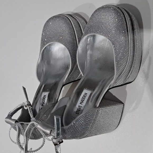 Steve Madden Charlize Rhinestone Double Platform Pumps - Picture 6 of 10